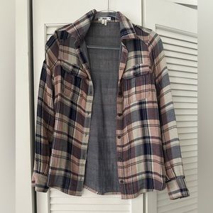 Paige Button Up Plaid Shirt